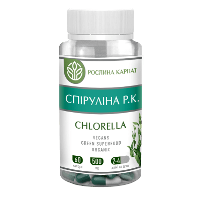 Спіруліна Р.К. Chlorella 60 кап.